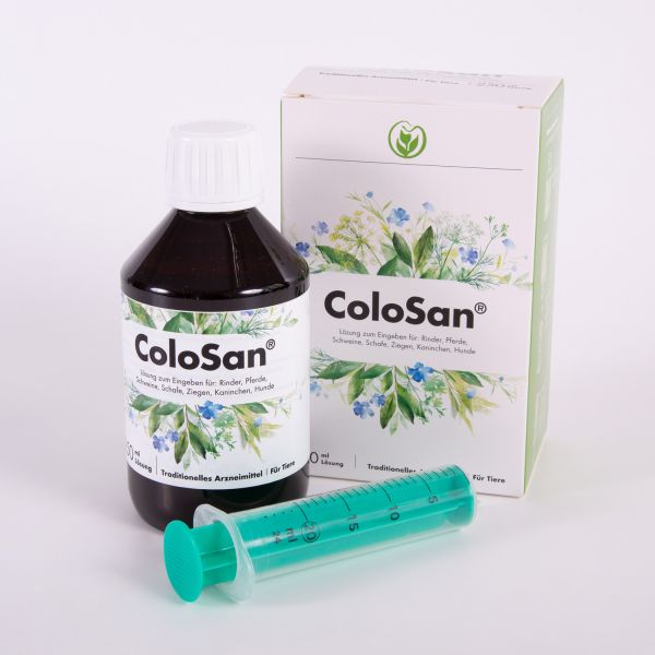 COLOSAN - Darmöl für Pferde Flasche & Spritze